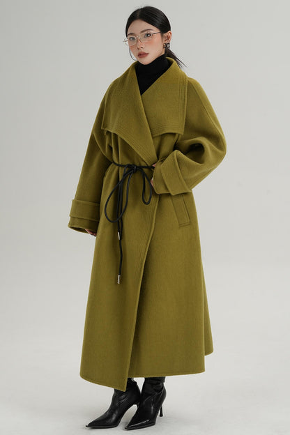 Ultra-High Reversible Wool Coat