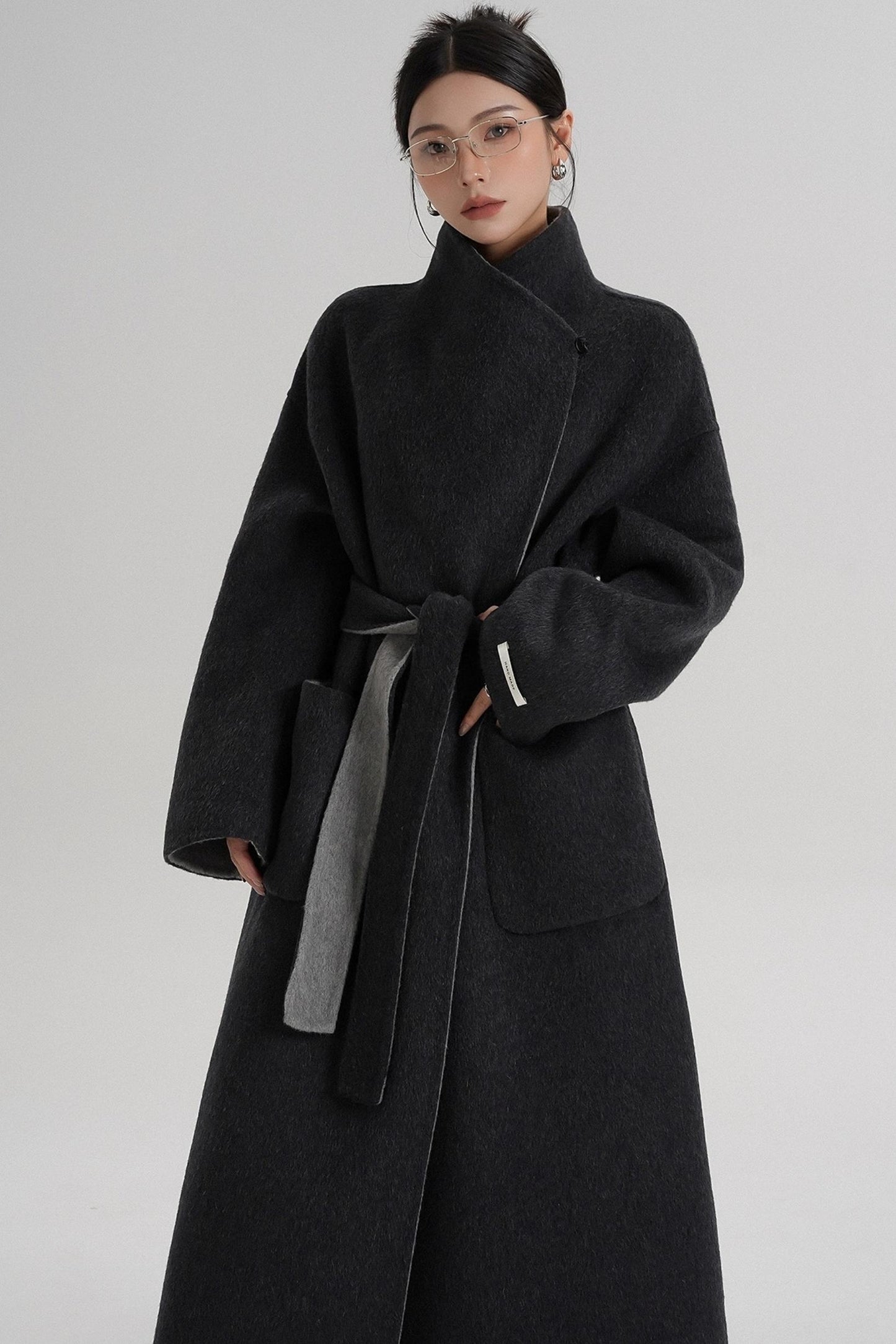 Stand-Up Wool Coat