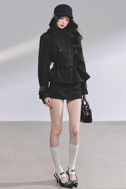 French Autumn Coat & Skirt Set-Up