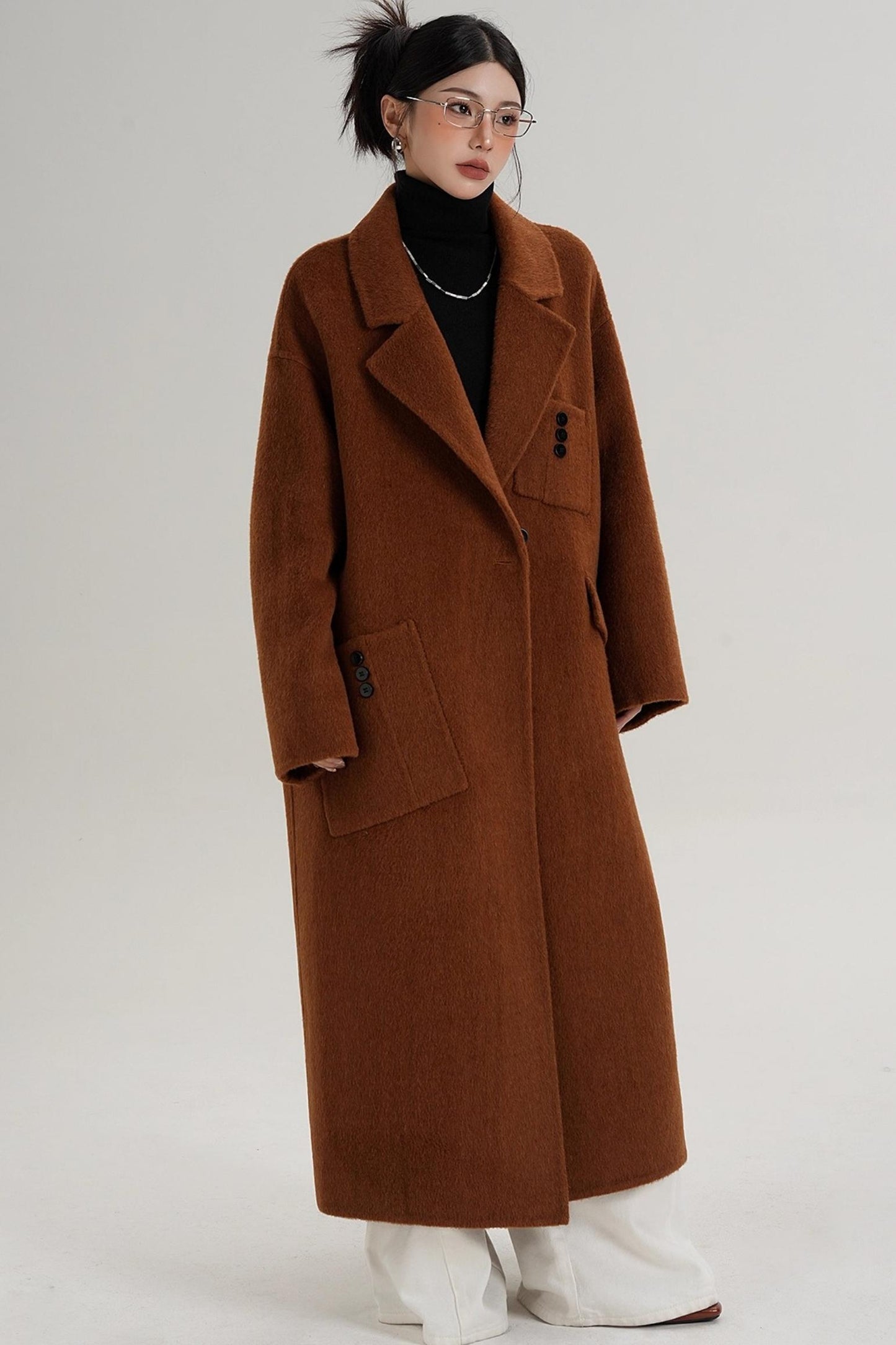 Pocket Design Wool Coat