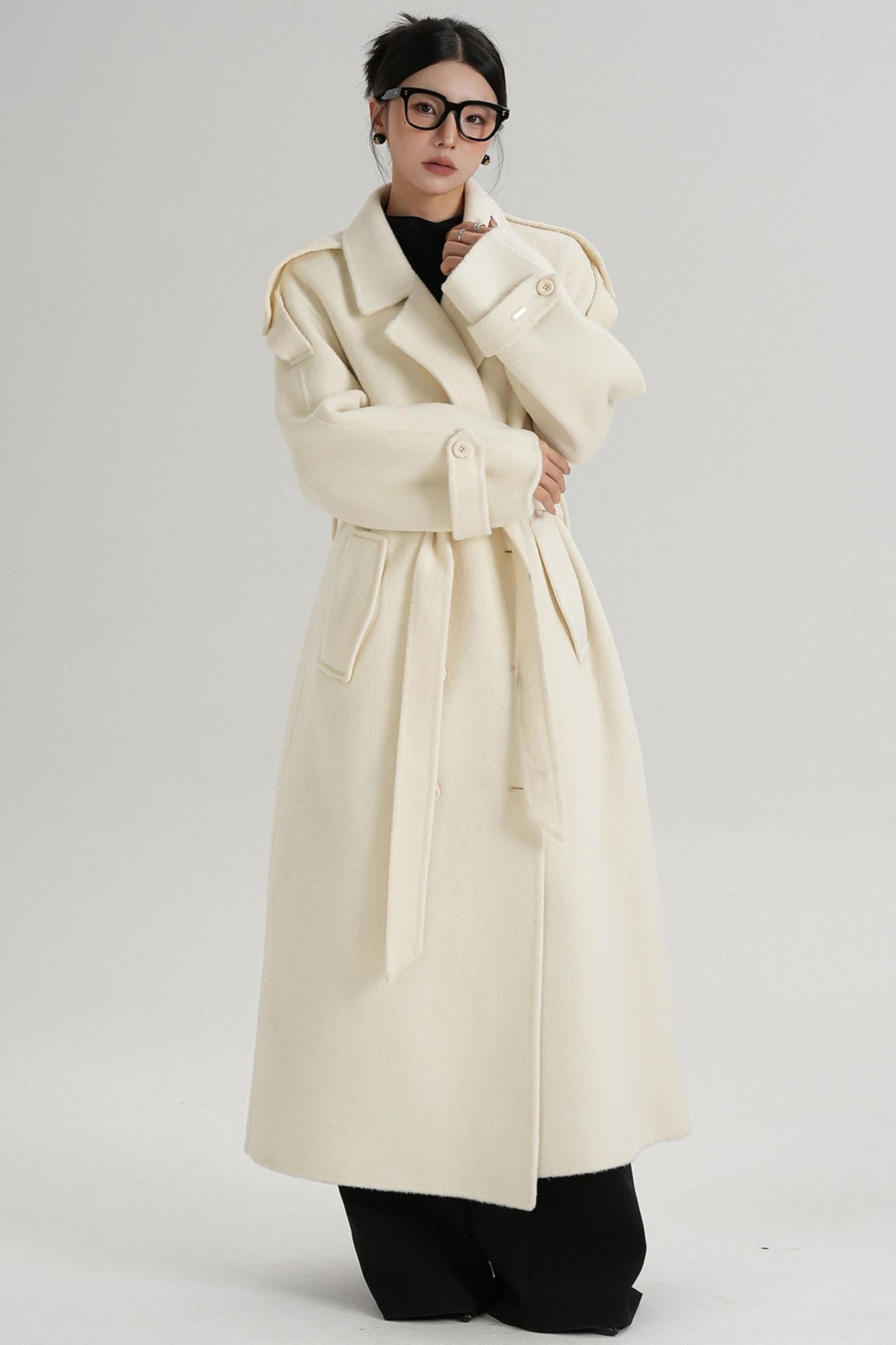 Premium Tailored Wool Blend Coat