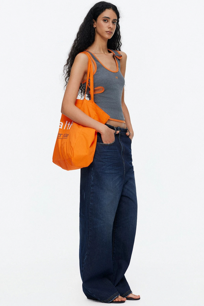 Asymmetrical Color-Blocking Tank Top