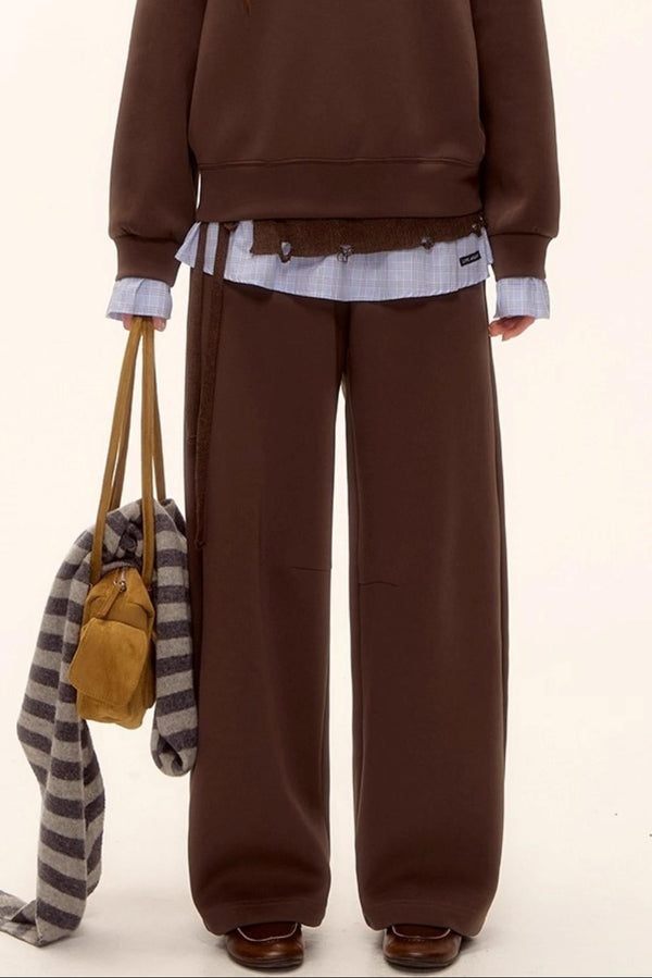 Plaid Patchwork Sweater Set-Up