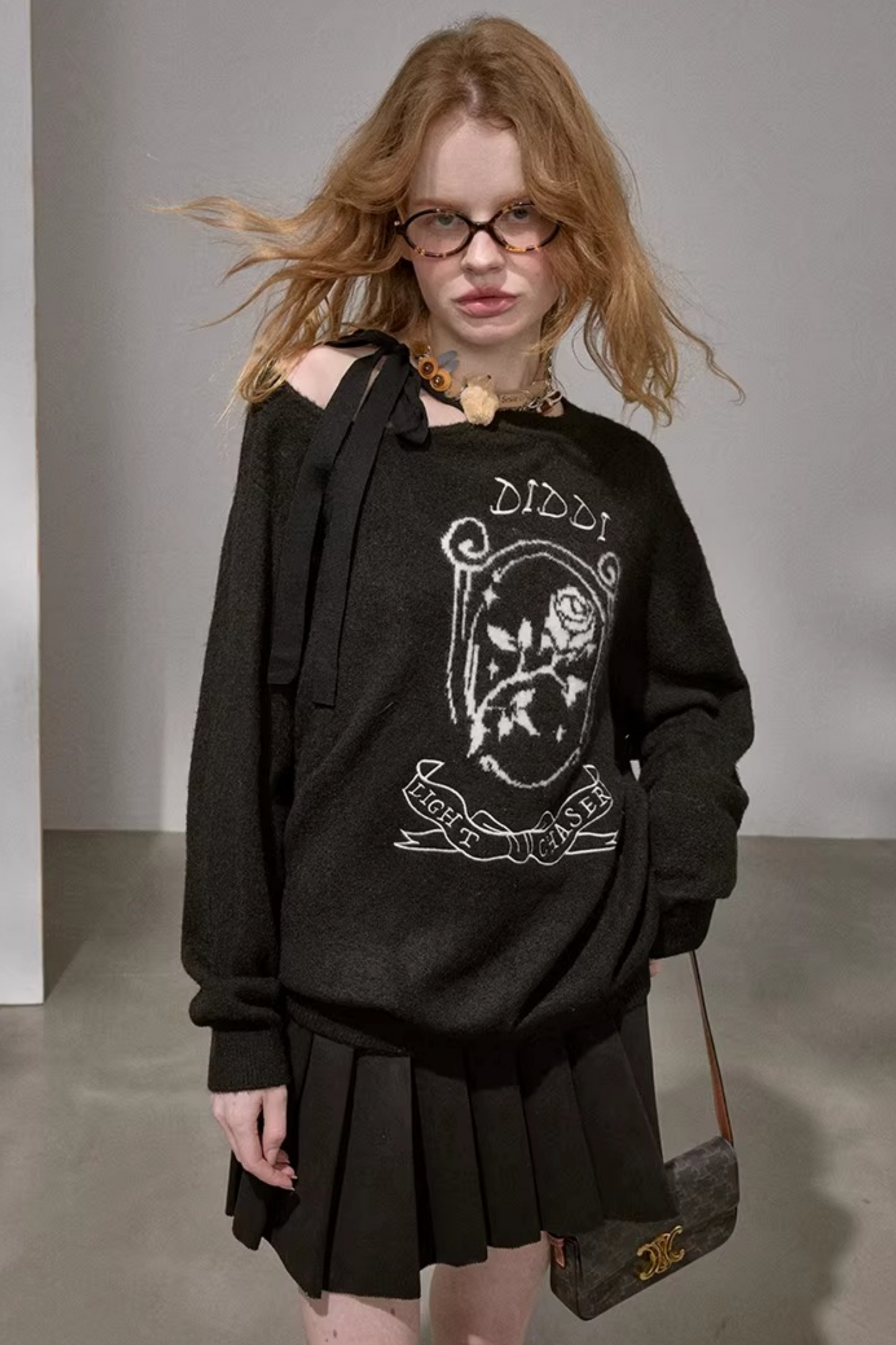 Knitted Two-Piece Sweater Pants Set