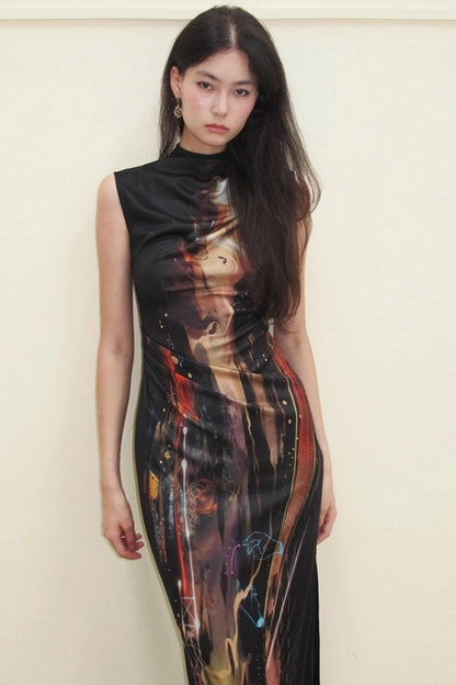Night City Cheongsam Dress