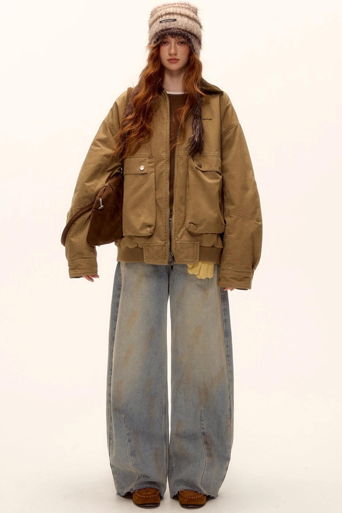 Corduroy Patchwork Retro Jacket Set-Up