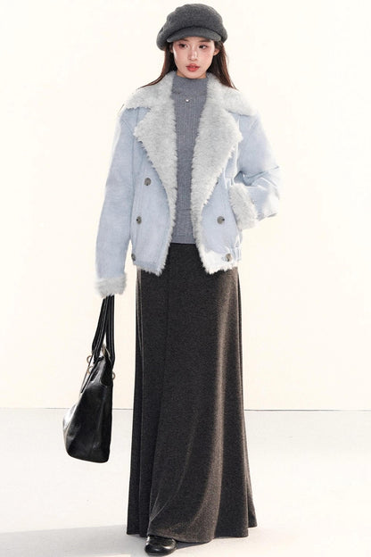 Ribbed Waist-Cinching Knit Sweater