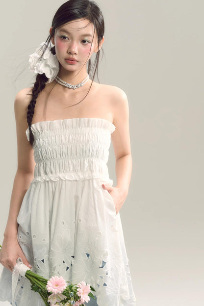 Whispering Daisy Asymmetrical Skirt Top