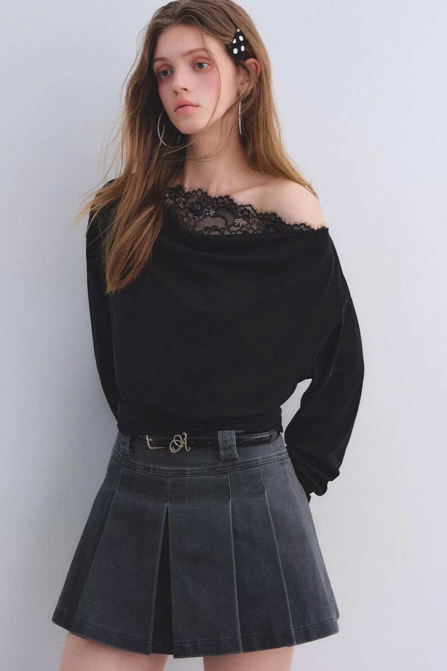 Love Asgony Off-Shoulder Top set-Up