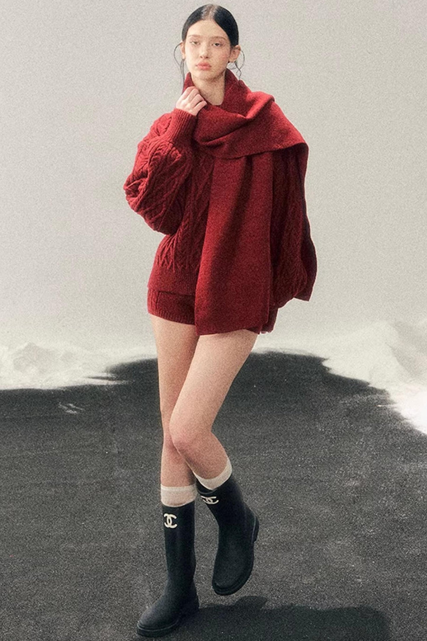 Zurich Knit Sweater Shorts Set-Up