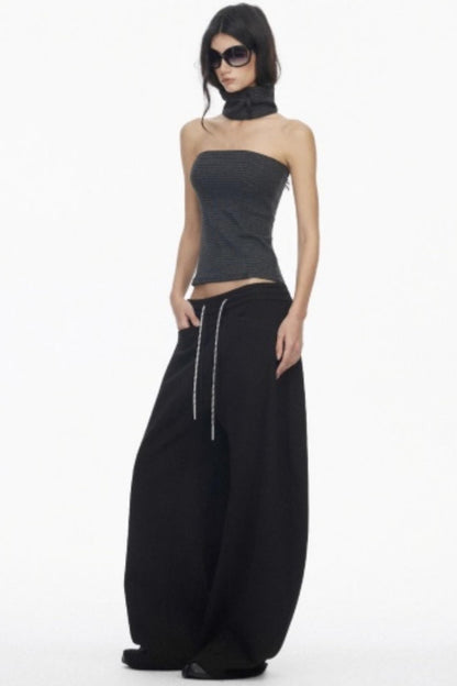 Classic Wide-Leg Fleece Sweatpants