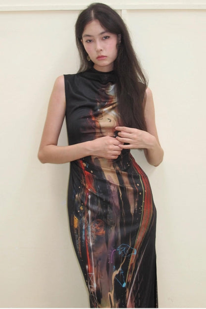 Night City Cheongsam Dress