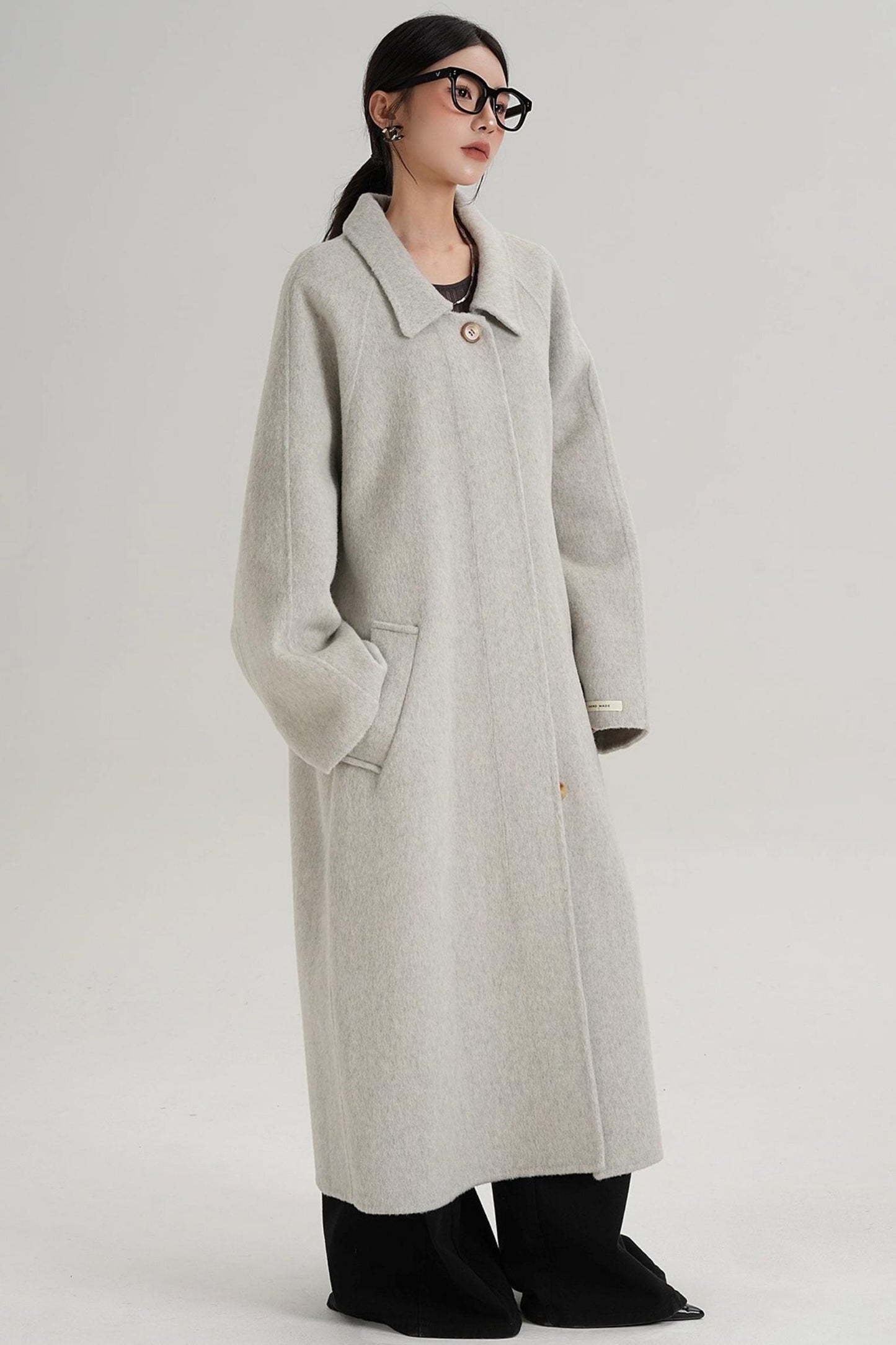 Temperament Wool Reversible Long Coat