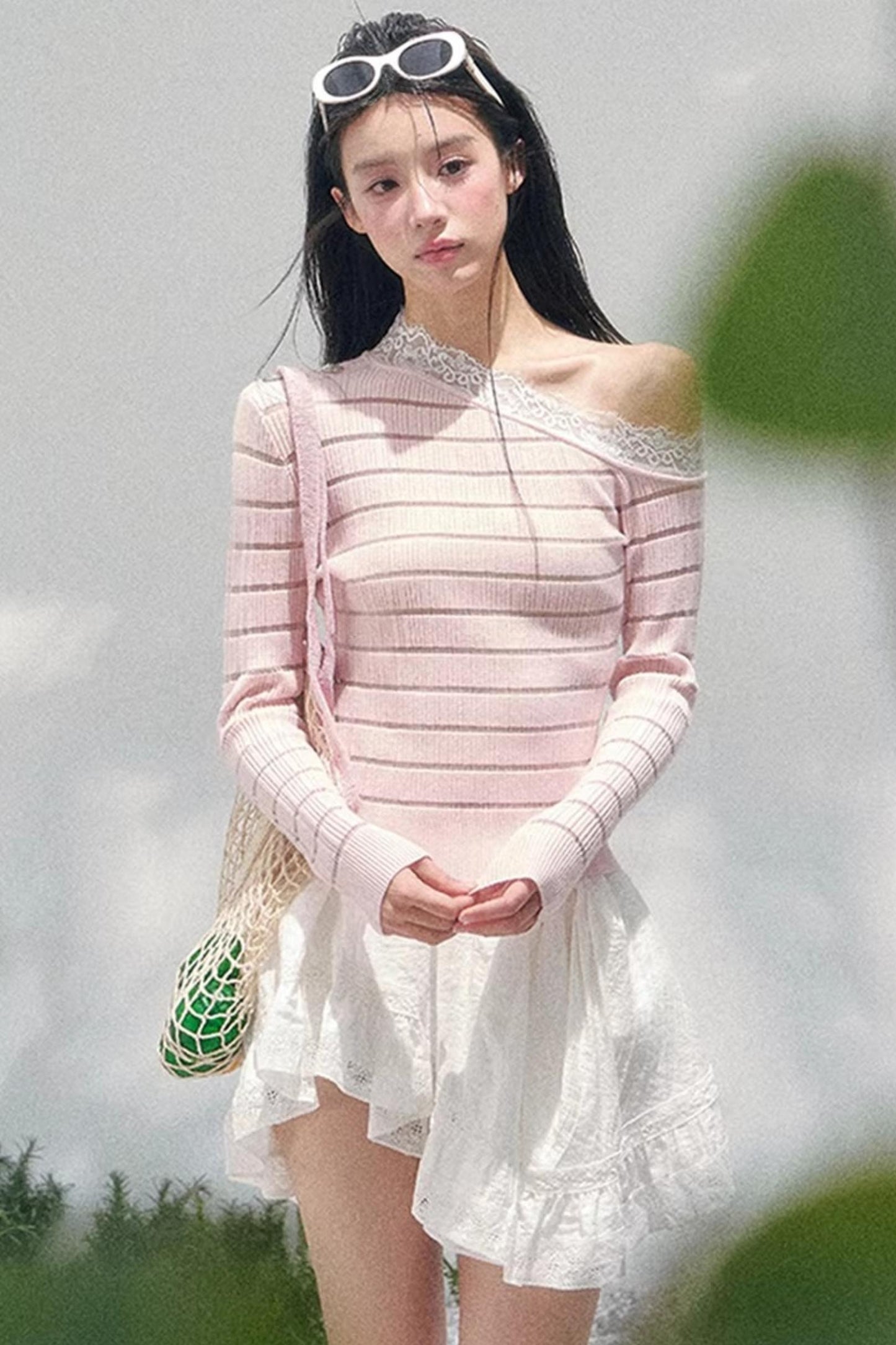 Gentle Glance Knitted Lace Top