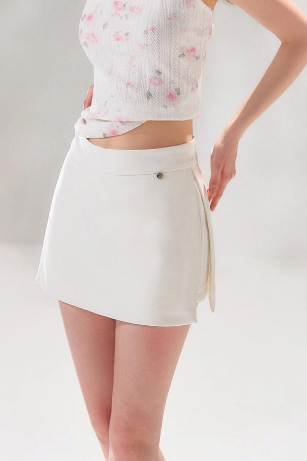 Intellectual Side-Slit Skirt