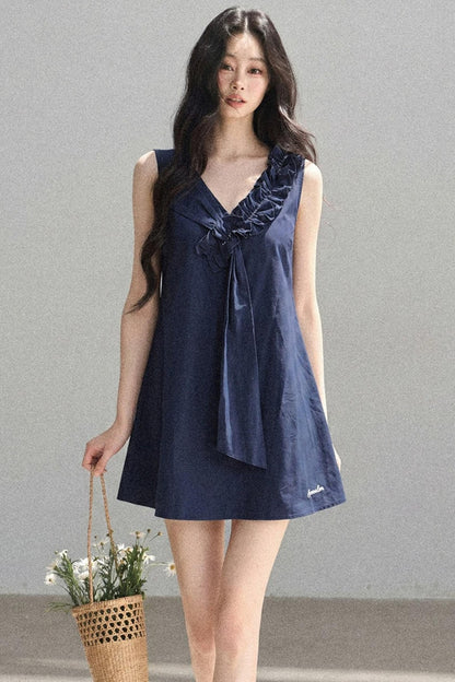 Seaside Breeze Ruffled Dress