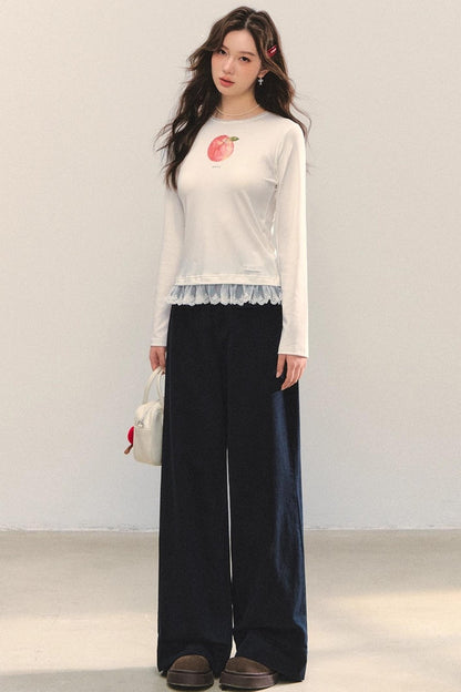 Asymmetrical Denim Jacket Skirt Set-Up