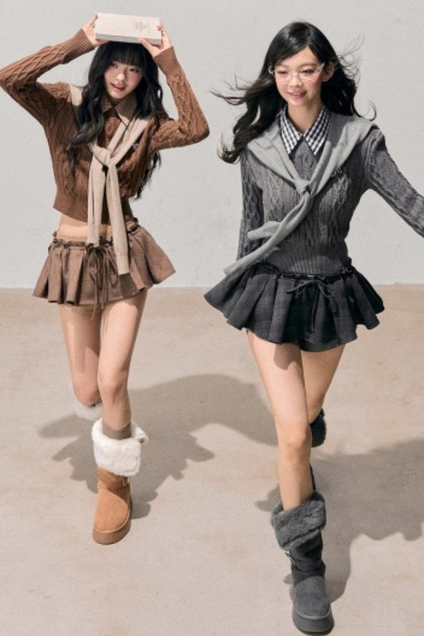 Unfinished Poem Plaid Sweater