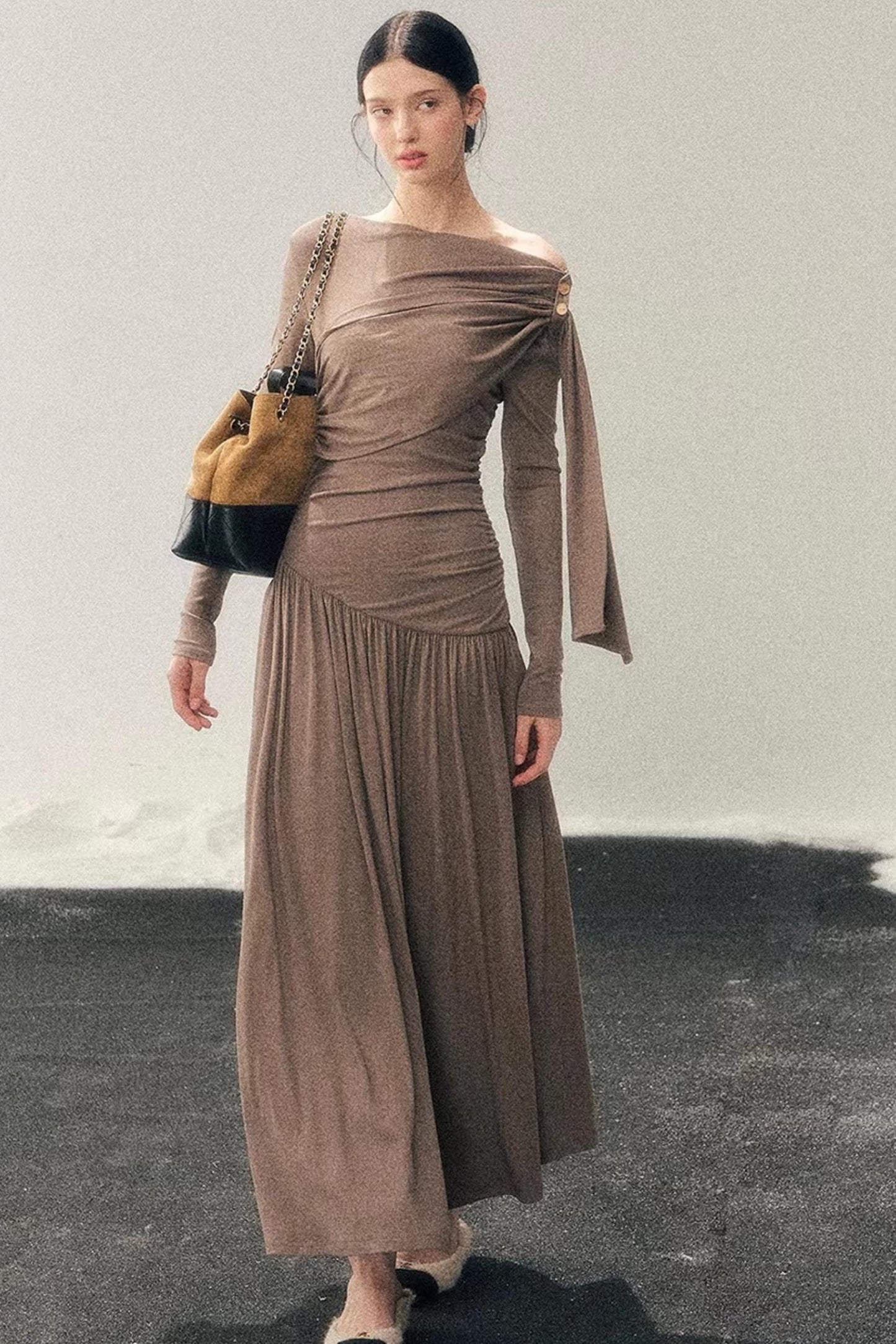 Ribbon Bodycon Winter Dress