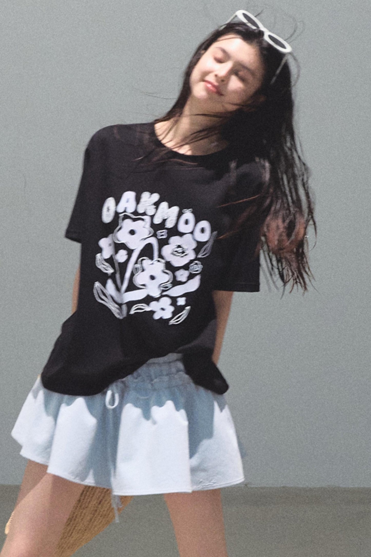 Embroidered Puffy A-Line Skirt