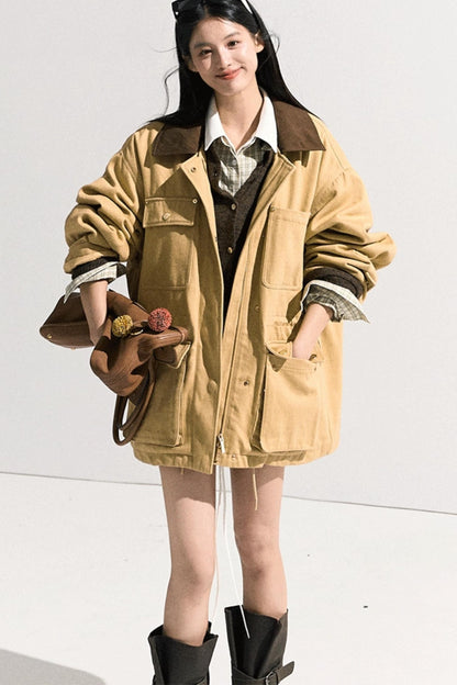 Vintage Crewneck Wool Knit Cardigan