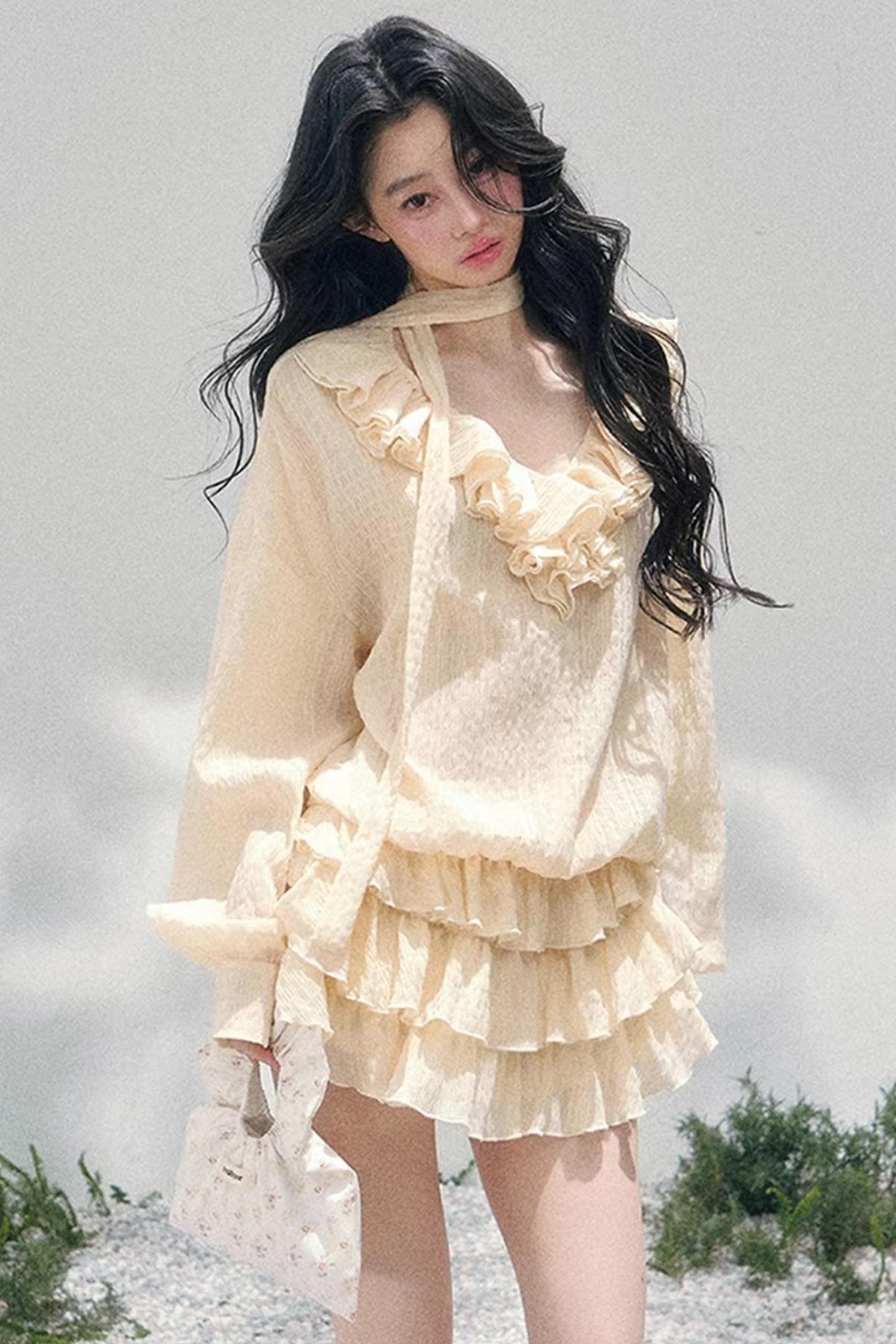 Evening Breeze French Dress Set