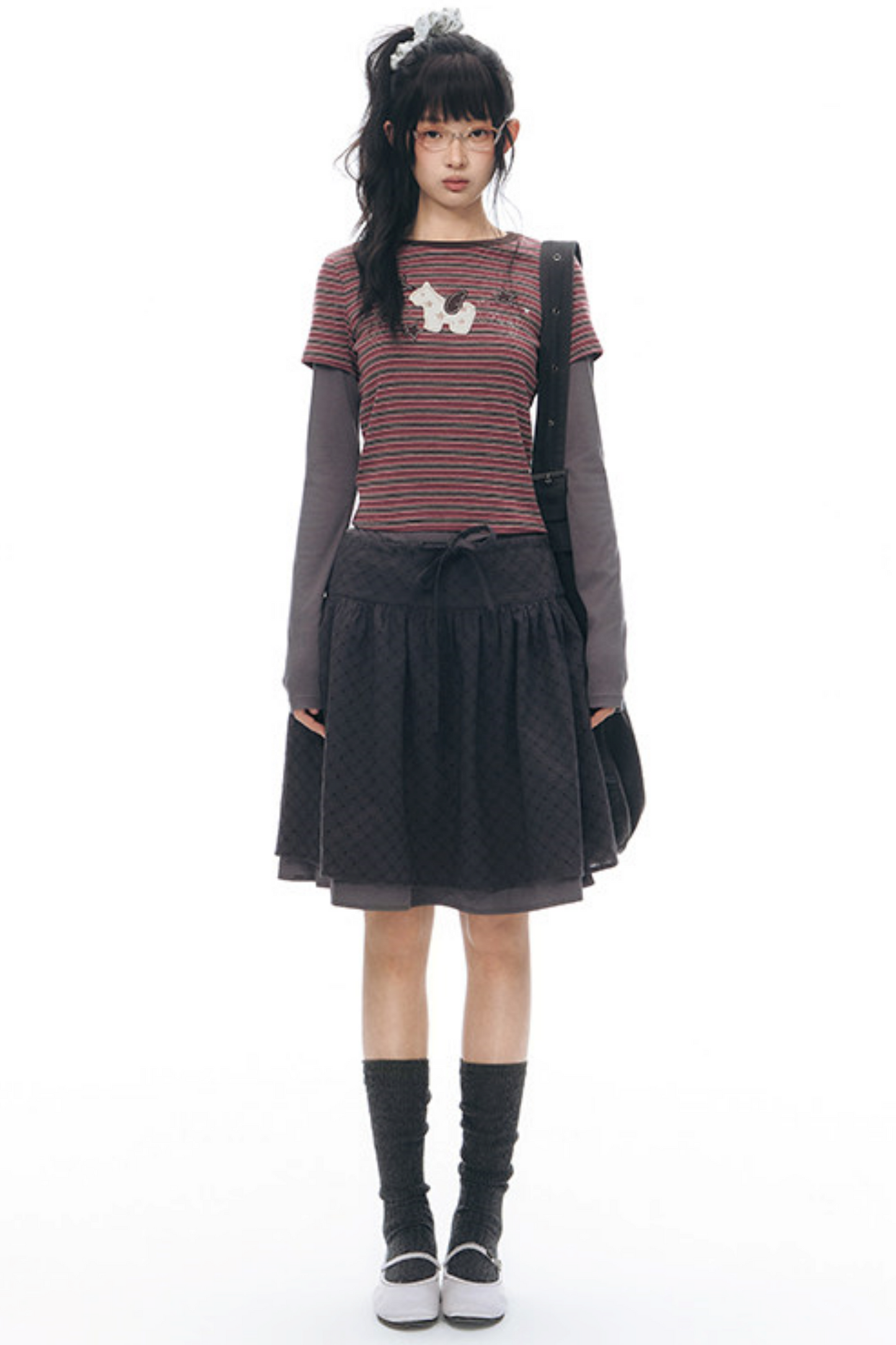 Decorative Button Layered Top