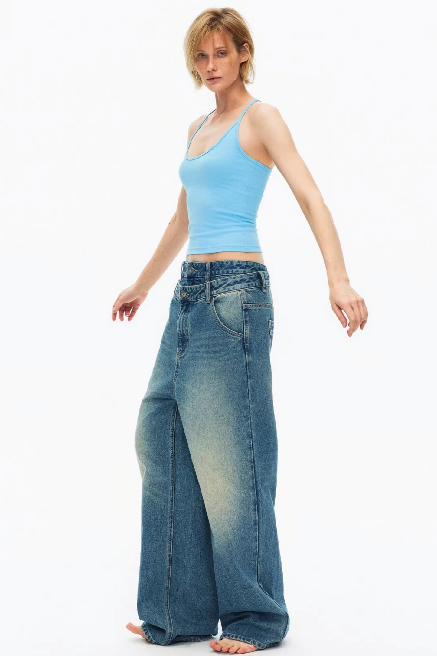 Elastic Cotton Slimming Top