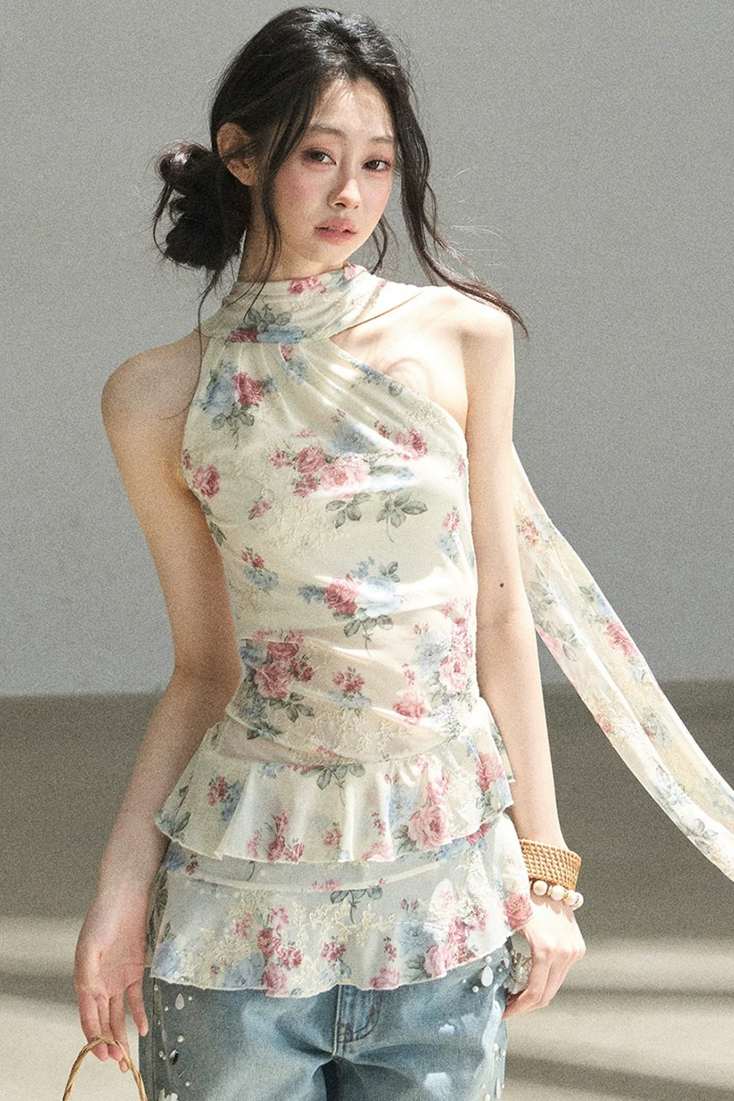 Floral Off-Shoulder Summer Dress Set-Up