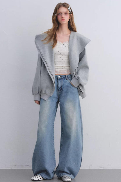 Rhinestone Blue Scimitar Pants