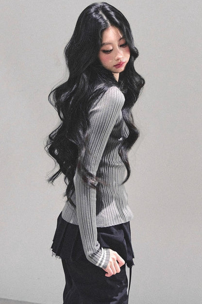 American Knit Polo Sweater