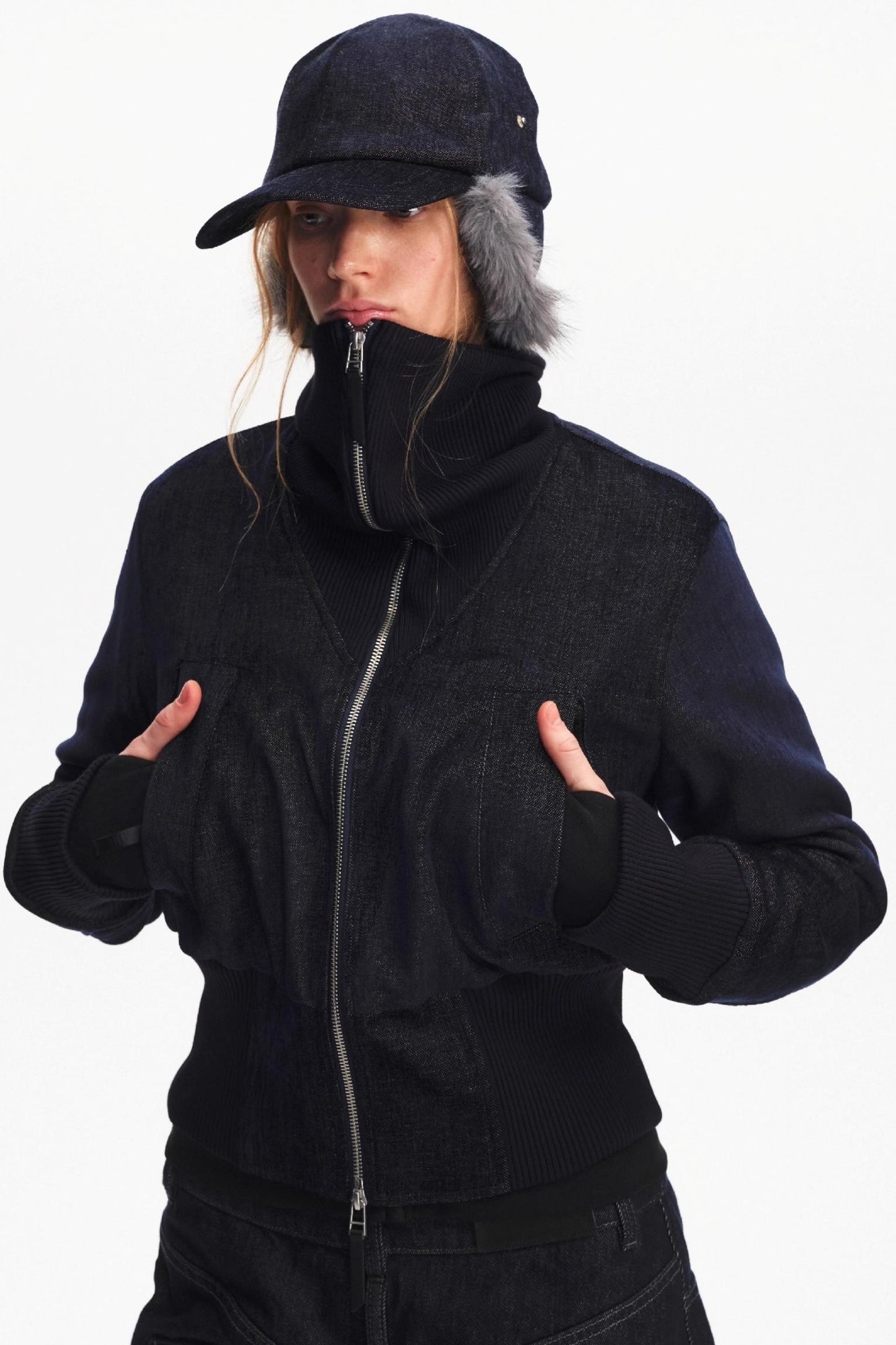 Furry Ear Protection Baseball Cap