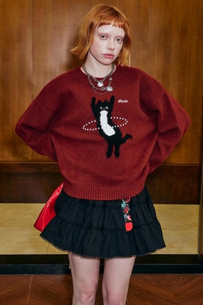 Laser Beaded Knitted Sweater