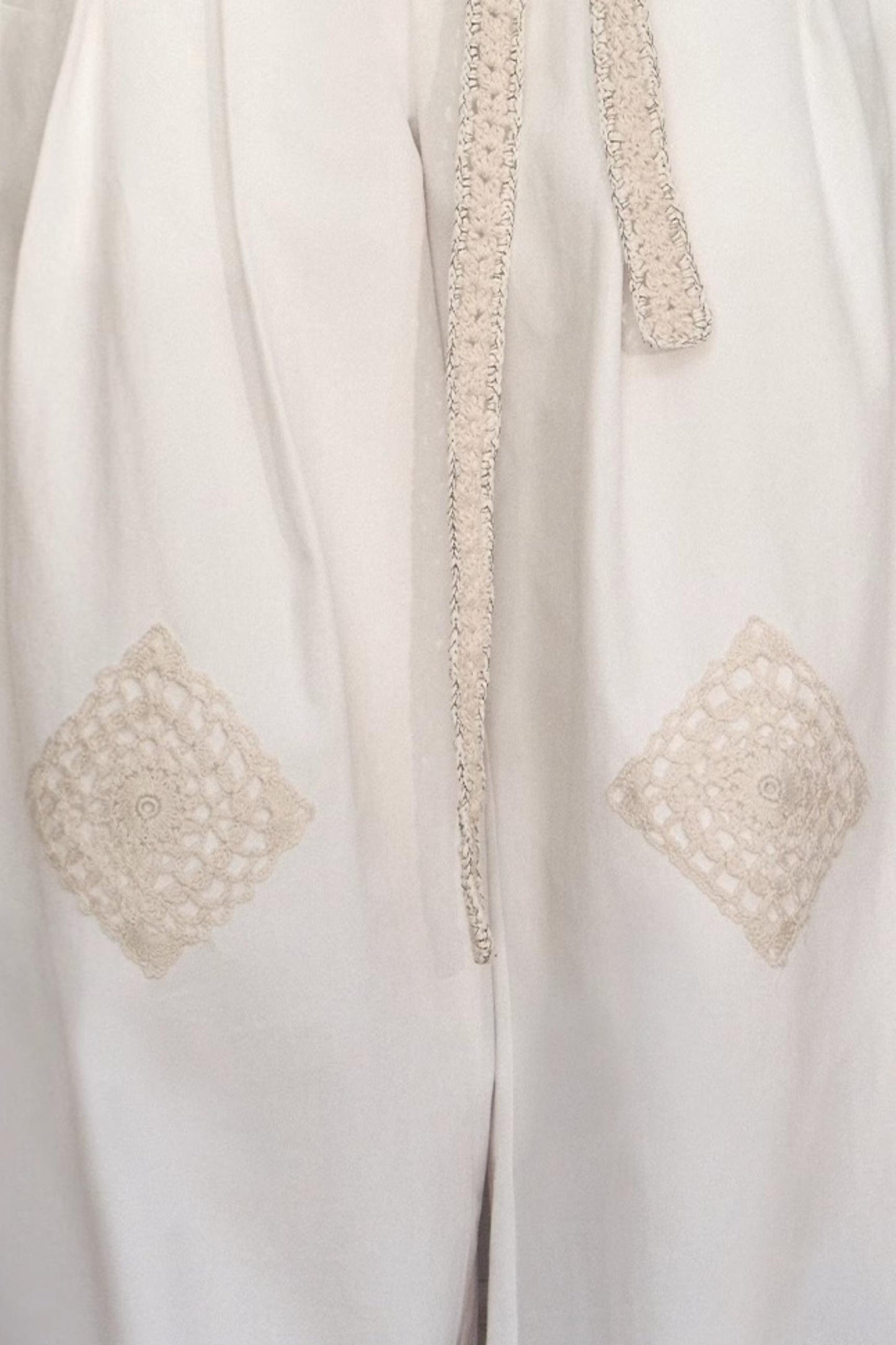 Grandmothers Crochet Wide-Leg Pants
