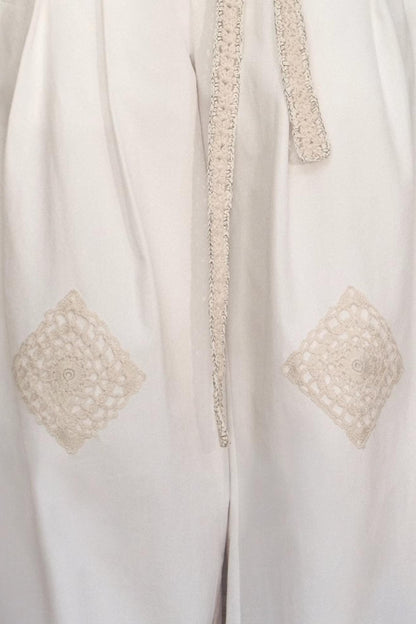 Grandmothers Crochet Wide-Leg Pants