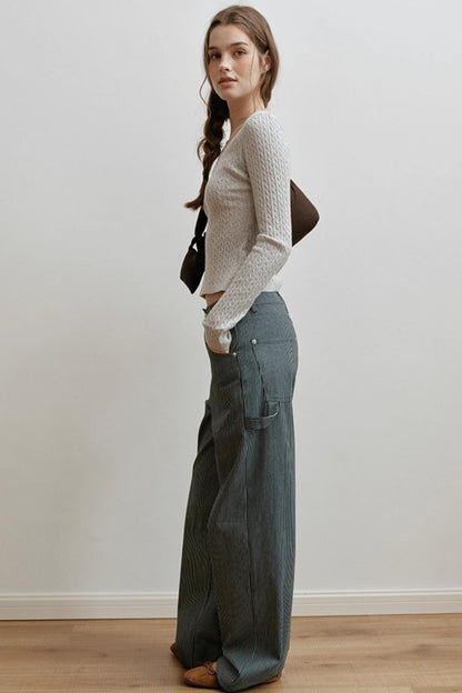 Velvet Twist Knitting Top