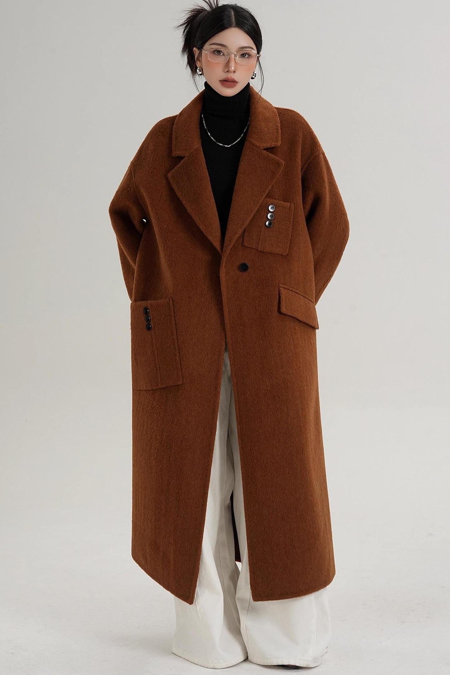 Pocket Design Wool Coat