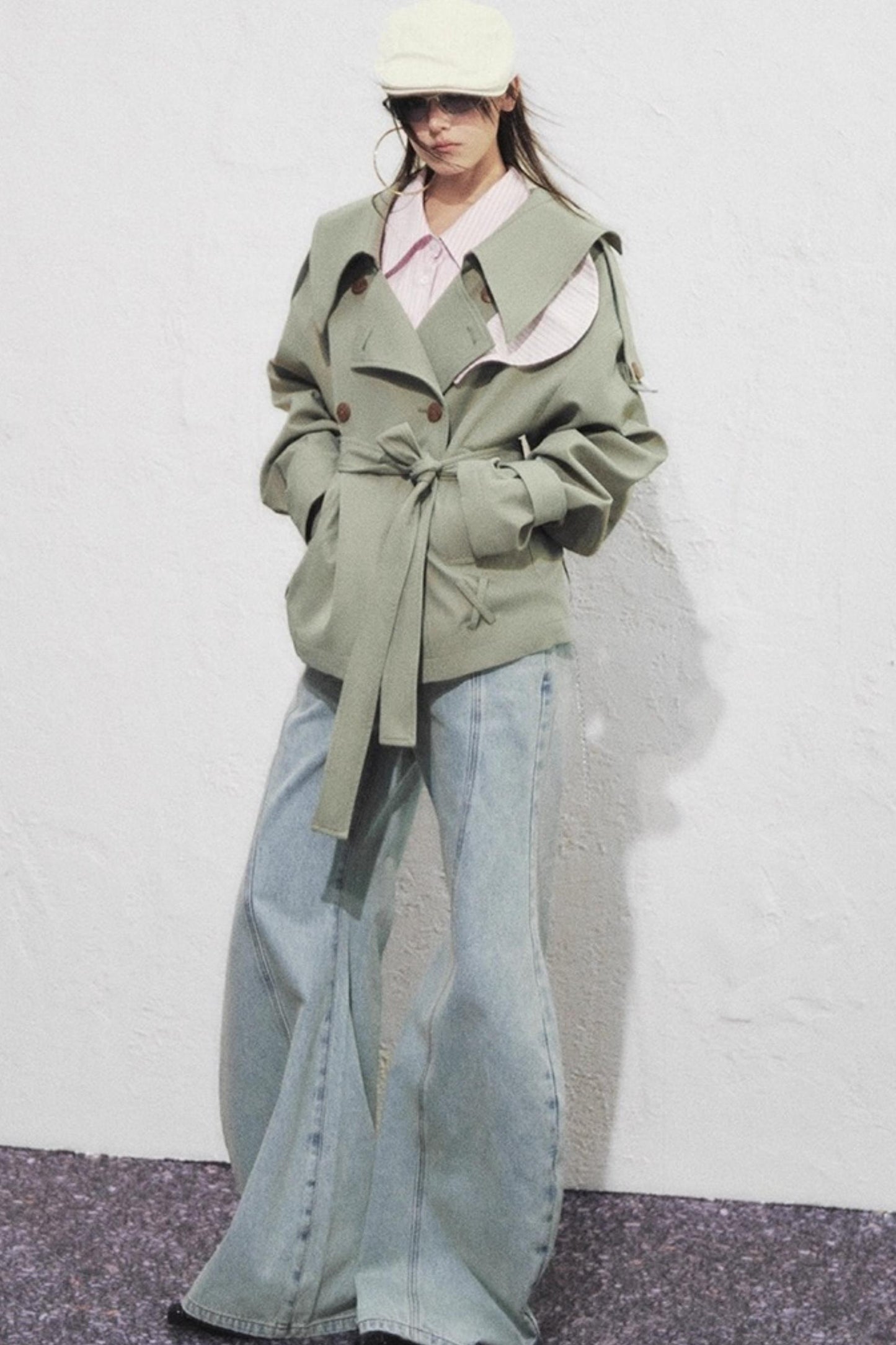 Classic Stand-Up Collar Trench Coat