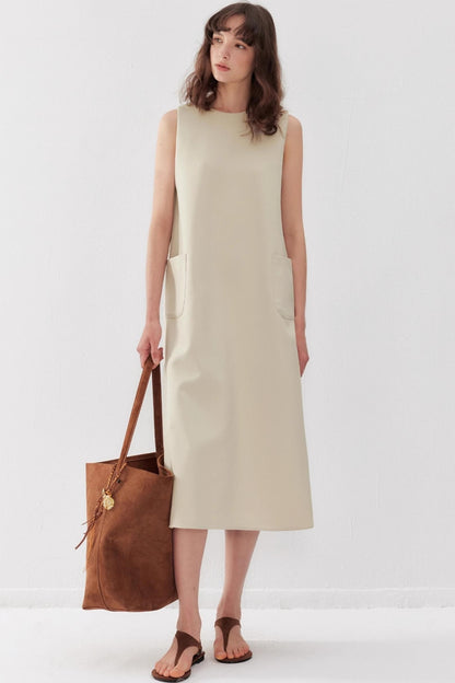 Chic Draped Summer Vest Dress