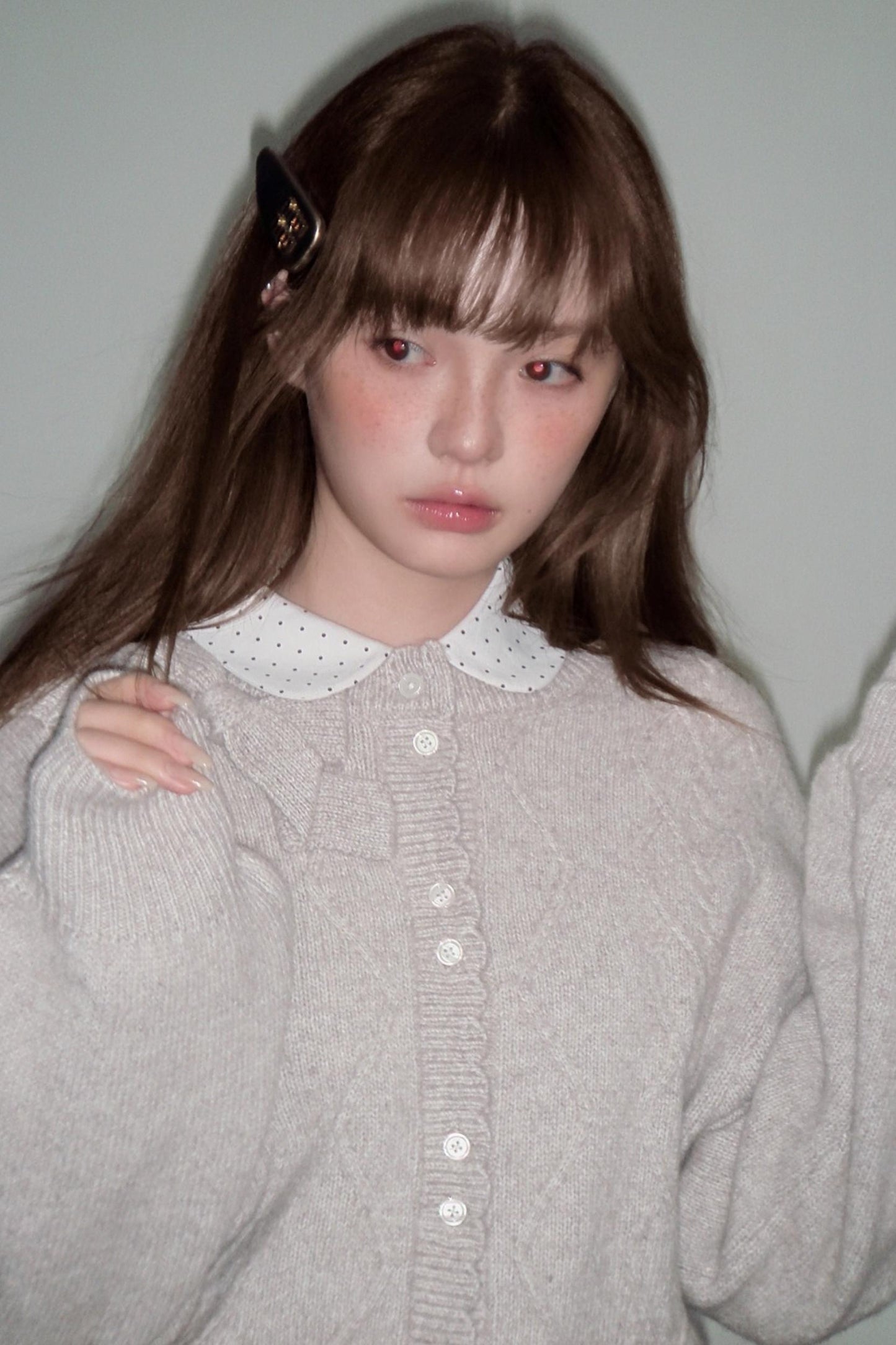 Moonlight Silhouette Sweet Wool Cardigan