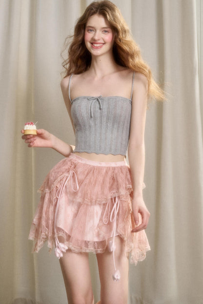 Tulip Lace Bustier Skirt
