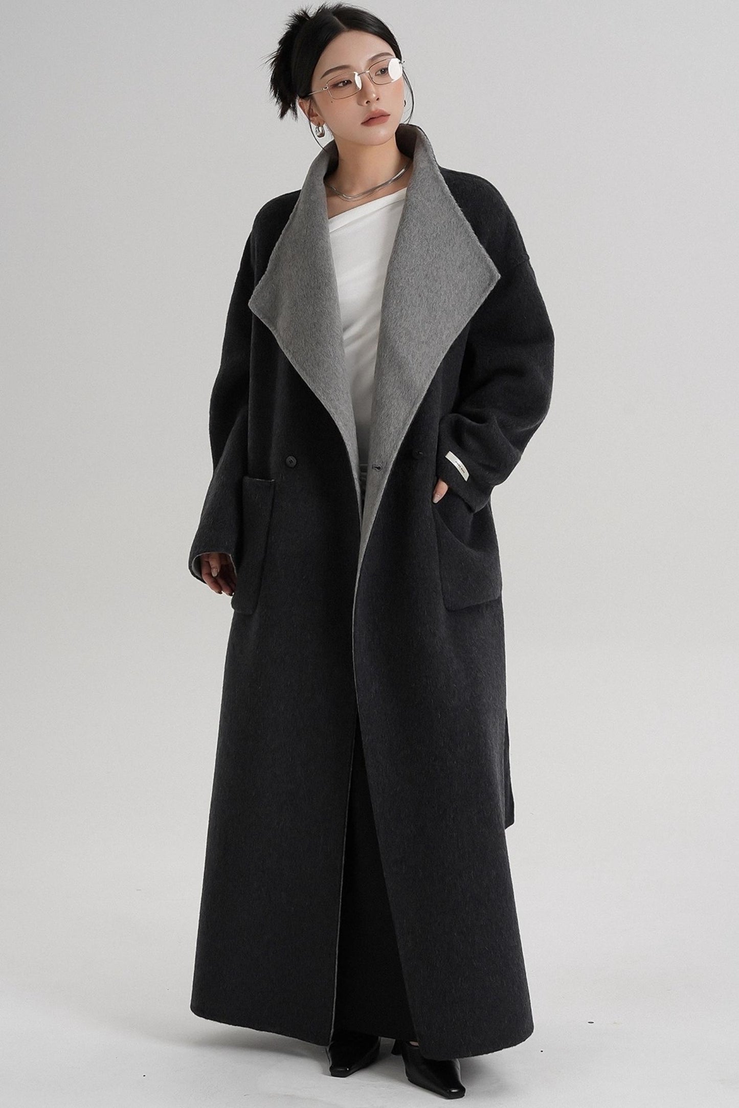 Stand-Up Wool Coat