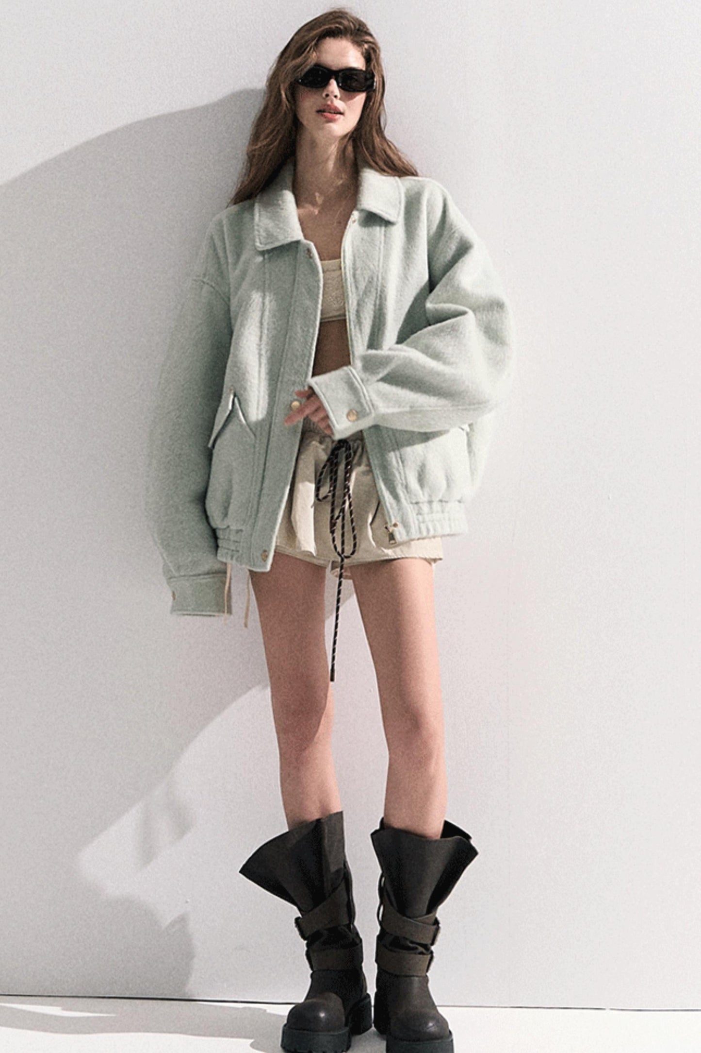 Lace Paneled Satin Inner Top