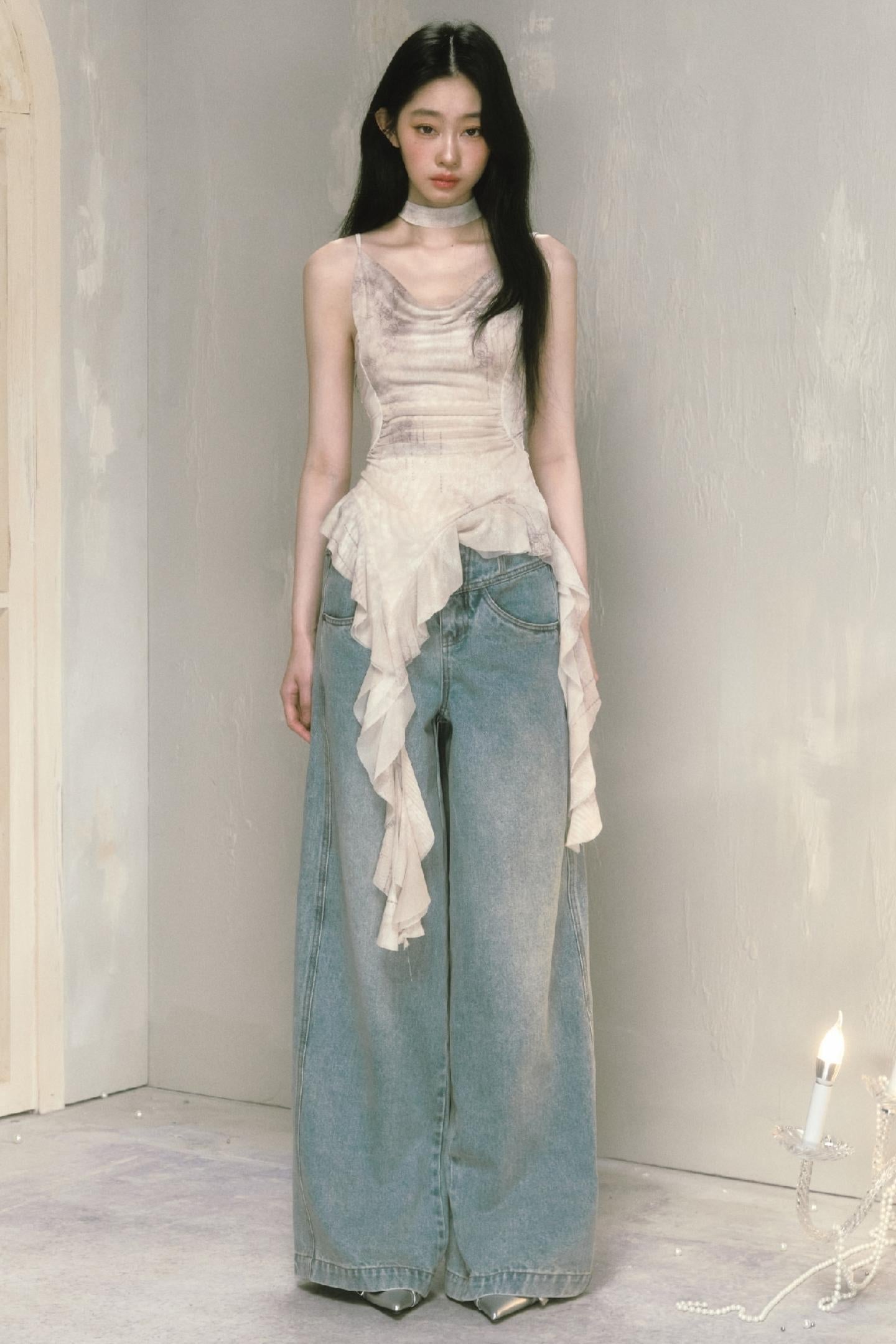 Classic Wide-Leg Jeans Pant