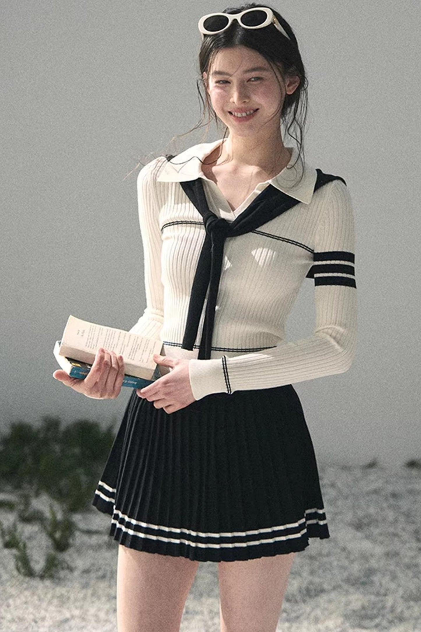 Delhi College Knit Top Set