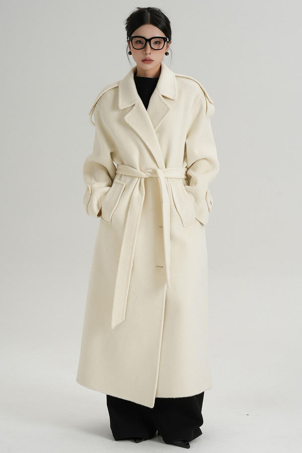 Premium Tailored Wool Blend Coat