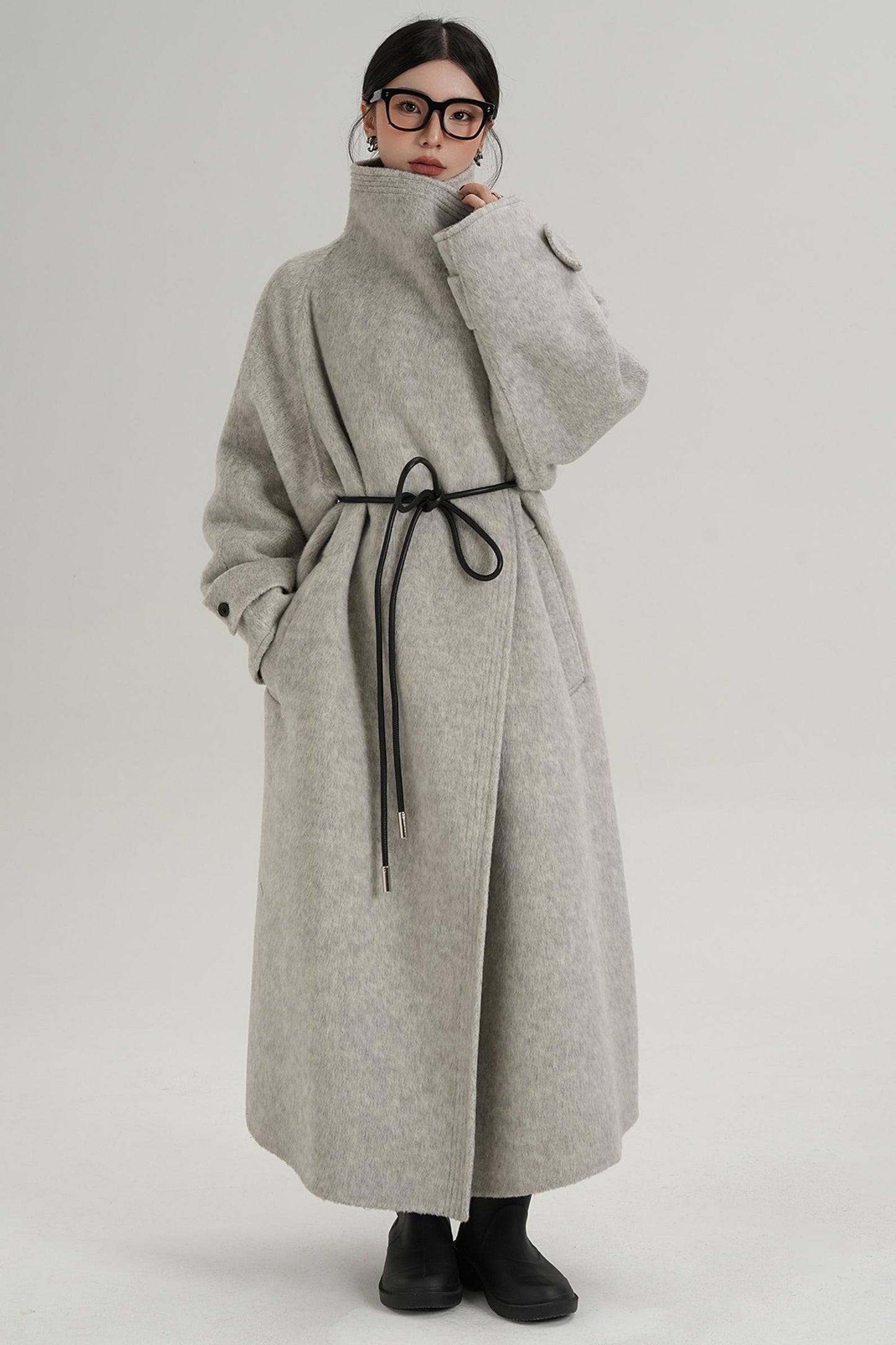 Ultra-High Reversible Wool Coat