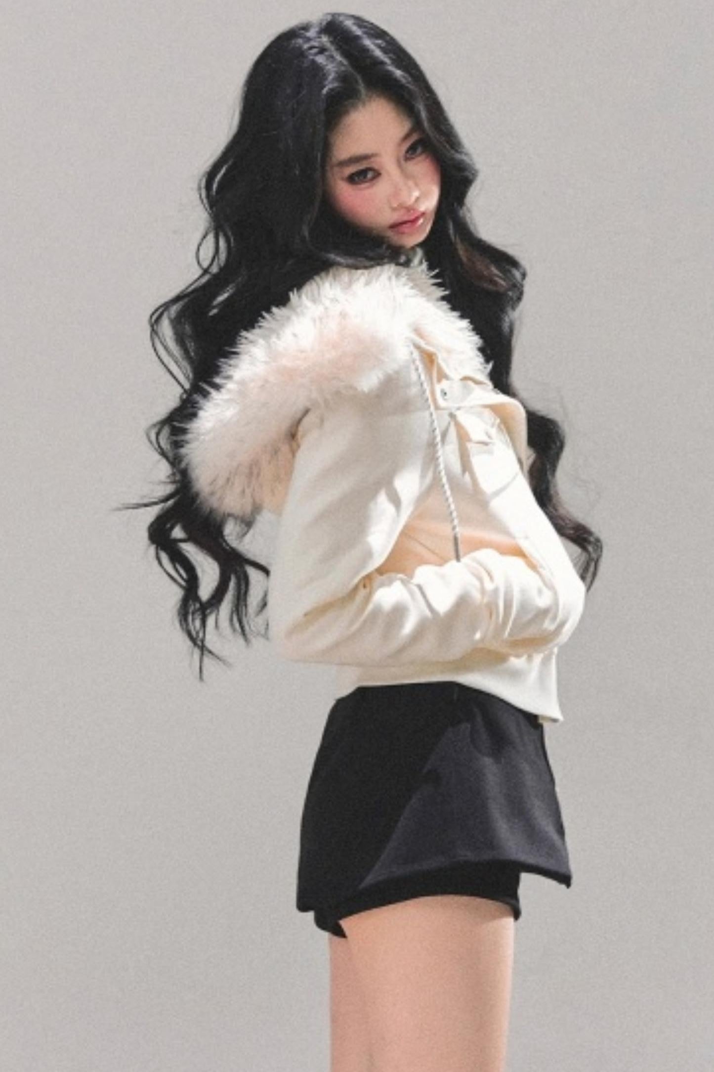 Hooded Faux Fur Winter Coat