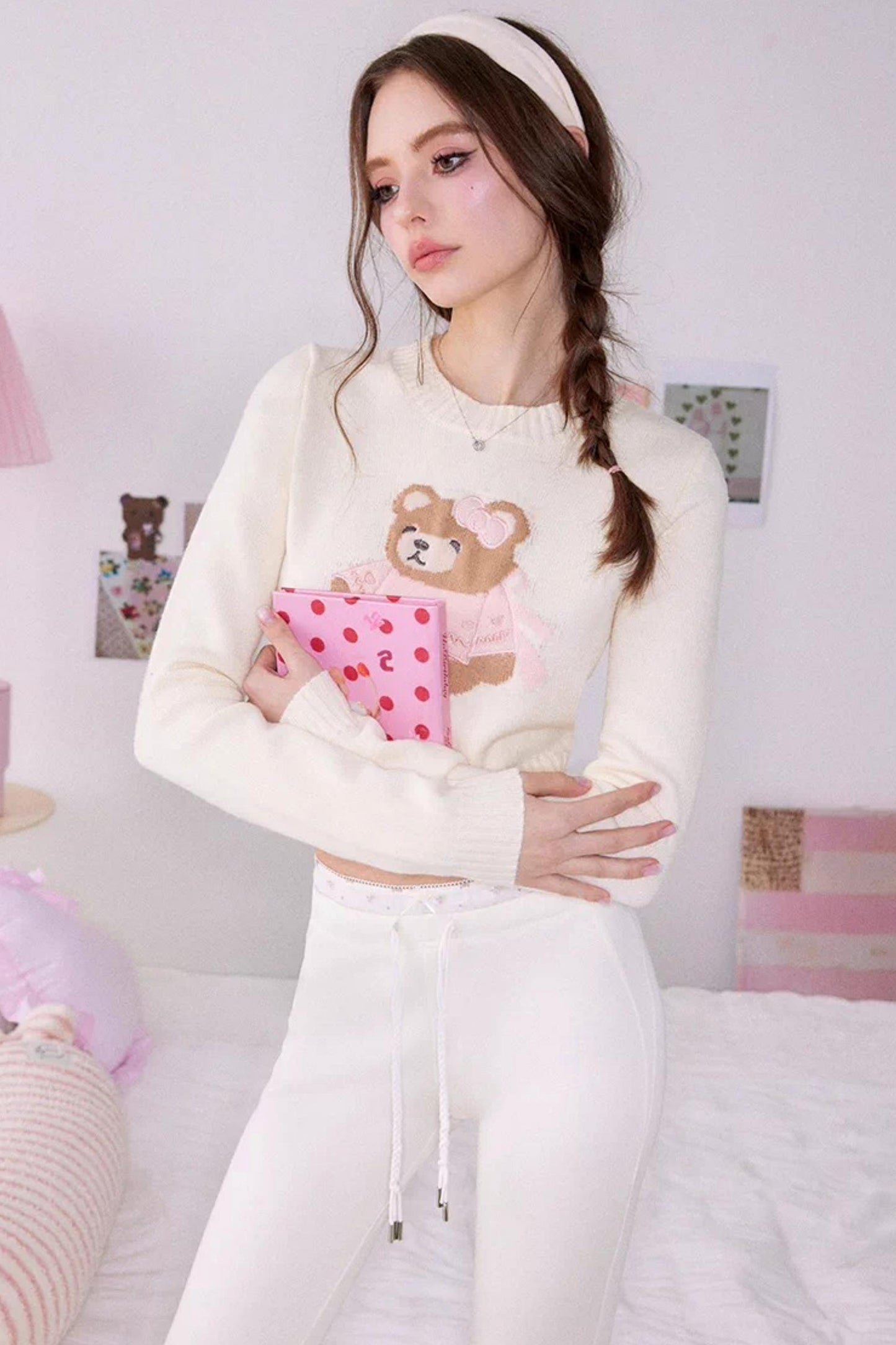 Little Bear Round Neck Sweater
