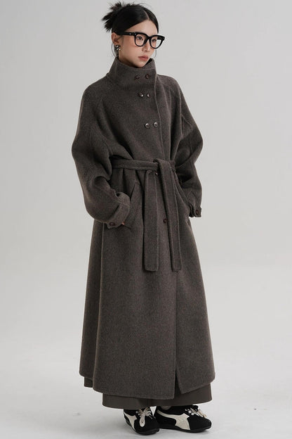 High Neck Wool Coat